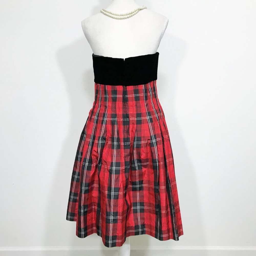 Vintage Albert Nipon Dress Black Red - image 8